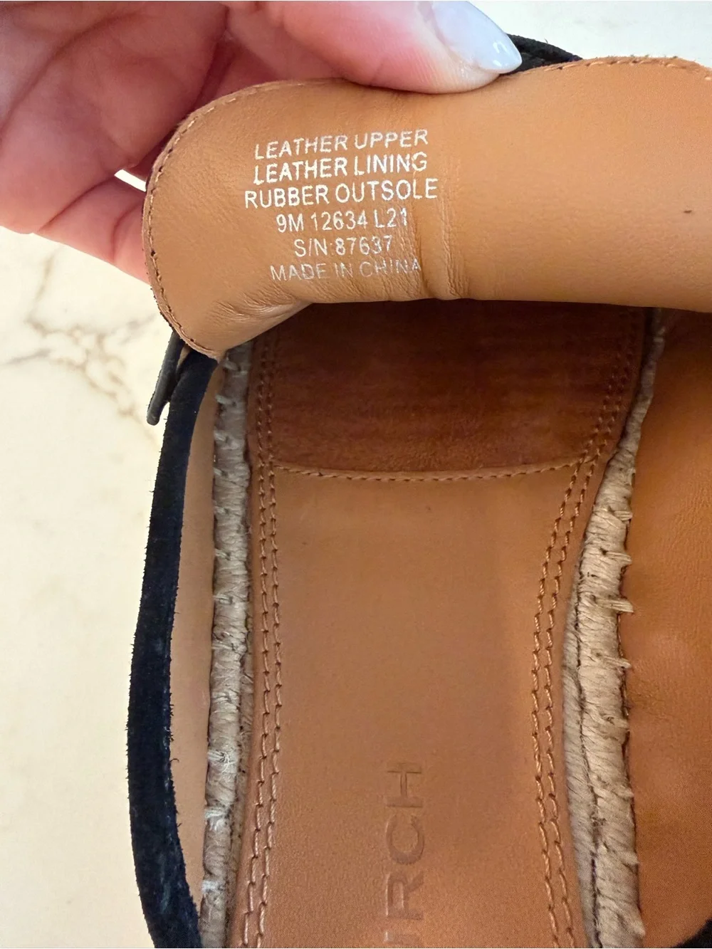 Black Tory Burch Suede Slip-On Mule Espadrilles